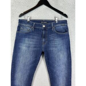 Mavi Jeans Mens 34x30 Blue Stretch Denim Medium Wash Five Pocket Classic Rugby